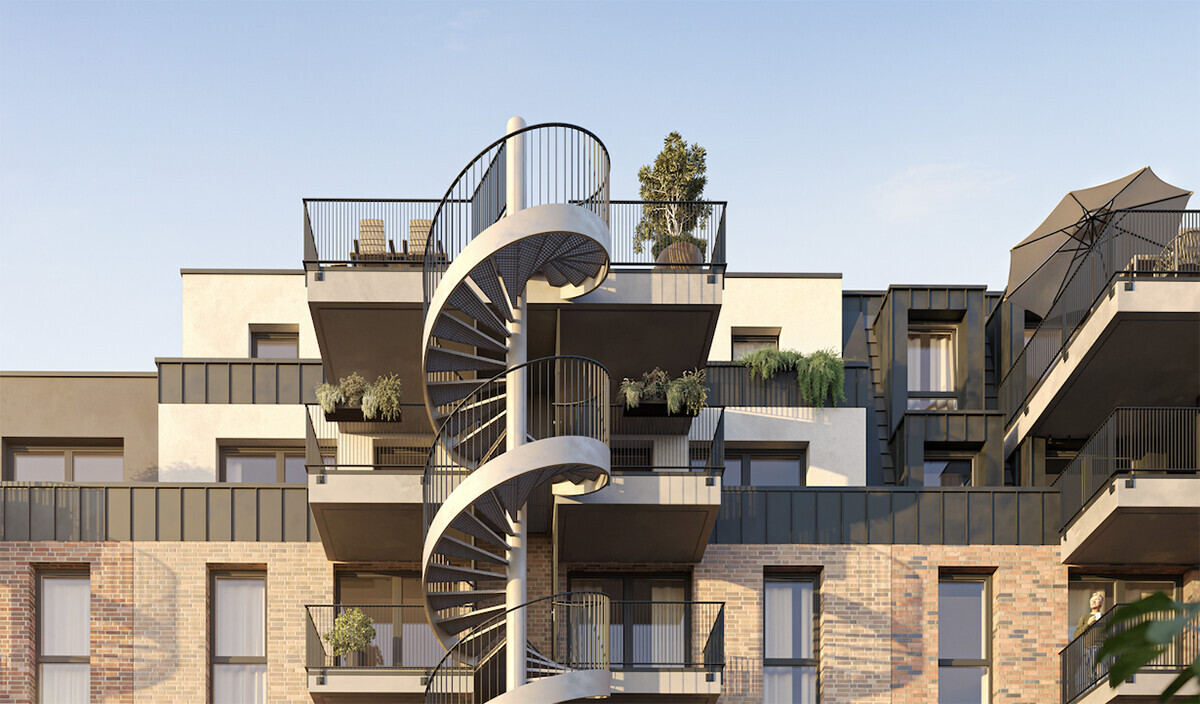 Neubau Erstbezug: Exklusive und hochwertig ausgestattete 2 Zimmer Wohnung im DG, 2 Balkone in Haus B - Foto 2