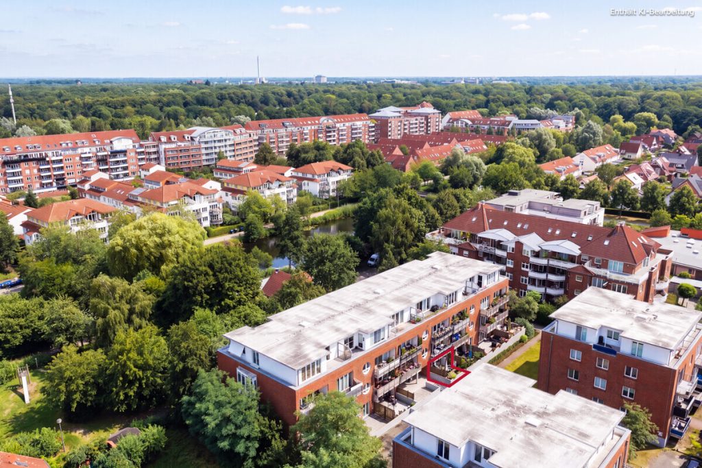 Findorff-Weidedamm: Moderne Eigentumswohnung mit Tiefgaragenstellplatz