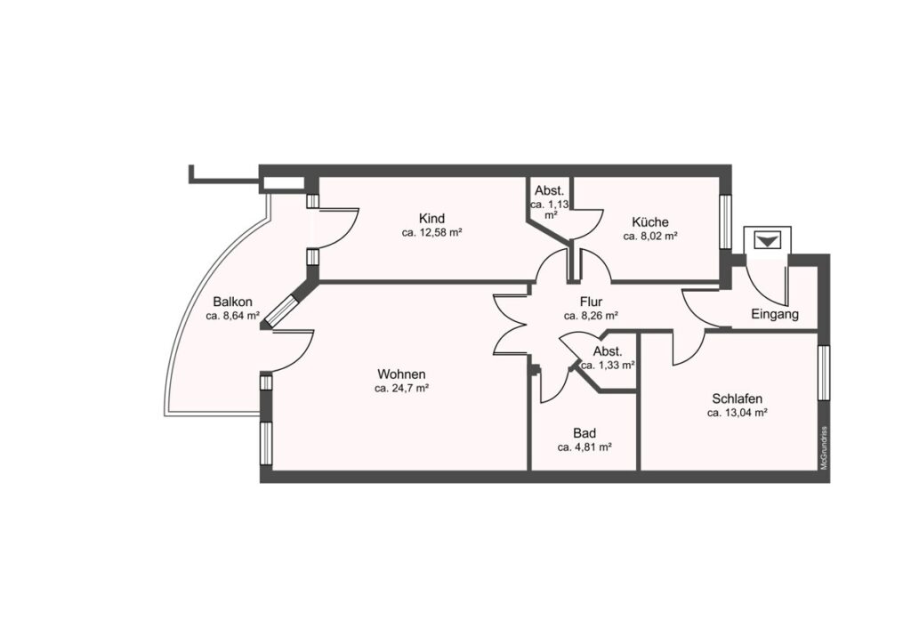 Findorff-Weidedamm: vermietete 3-Zimmerwohnung mit Balkon und Tiefgaragenstellplatz