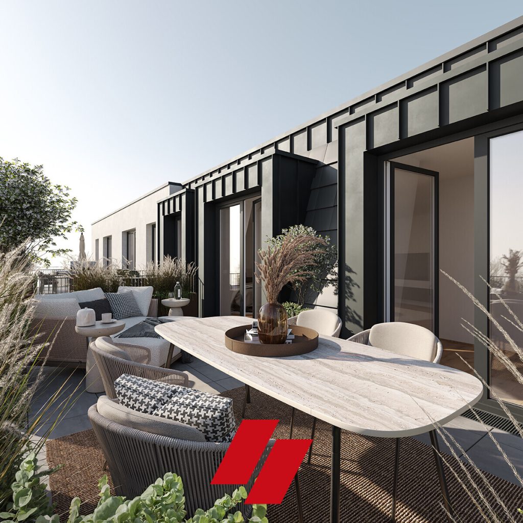 Das Weserstadion fest im Blick: exklusives Neubau-Penthouse mit Dachterrasse