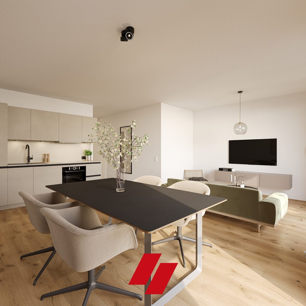 Neubau Erstbezug:  Exklusive und hochwertig ausgestattete 3 Zimmer Wohnung  im 1. OG - Haus C