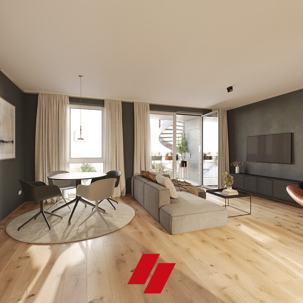 Neubau Erstbezug:  Exklusive und hochwertig ausgestattete 3 Zimmer HP-Wohnung - Haus C