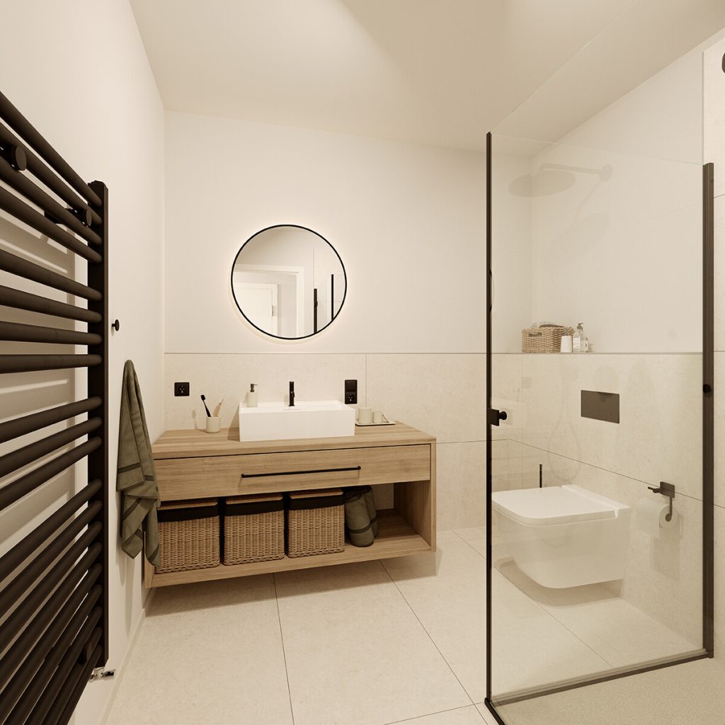 Neubau Erstbezug:  Exklusive und hochwertig ausgestattete 2 Zimmer Wohnung im 2. OG  - Haus C