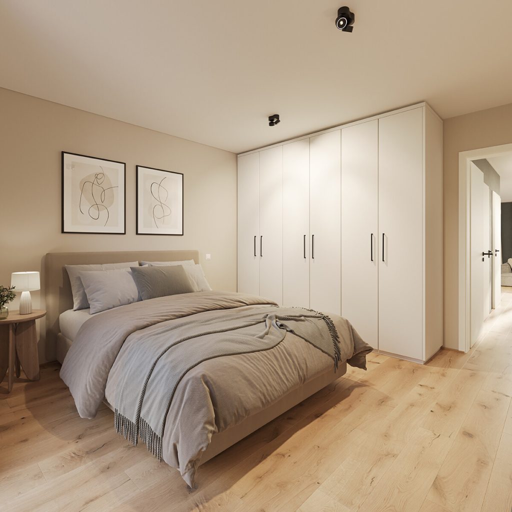 Neubau Erstbezug: Exklusive und hochwertig ausgestattete 2 Zimmer Wohnung im 1. OG in Haus B