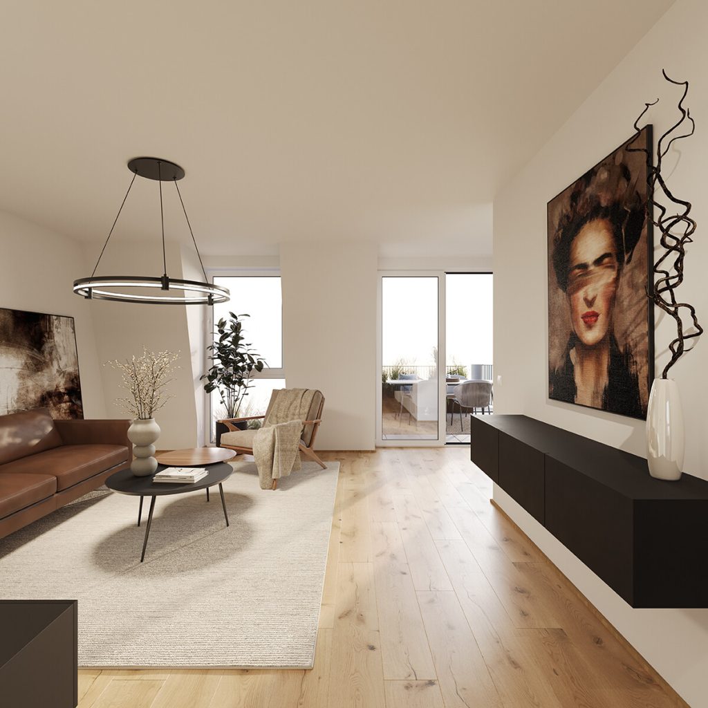 Das Weserstadion fest im Blick: exklusives Neubau-Penthouse mit Dachterrasse