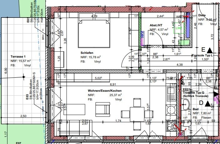Stuhr- Brinkum: Top Lage - Moderne und helle 2 Zimmer Wohnung  mit PKW-Stellplatz- barrierefrei