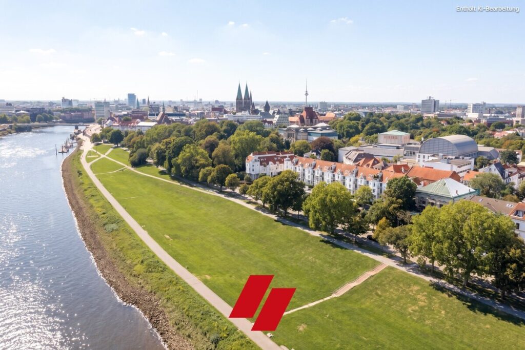 Erstklassige Lage - Panorama Weserblick / Ostertor: Atmosphärische 3 Zimmer Eigentumswohnung